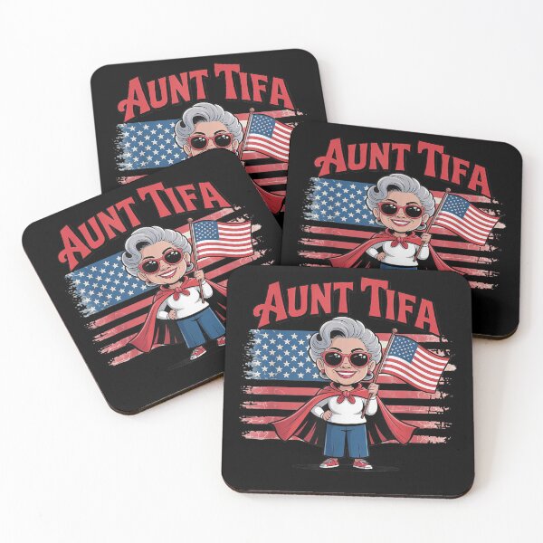 Item preview, Aunt Tifa American Flag Meme designed and sold by BASKF.