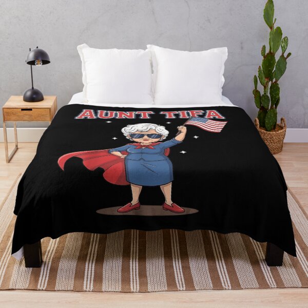 Item preview, Aunt Tifa American Flag Meme designed and sold by BASKF.