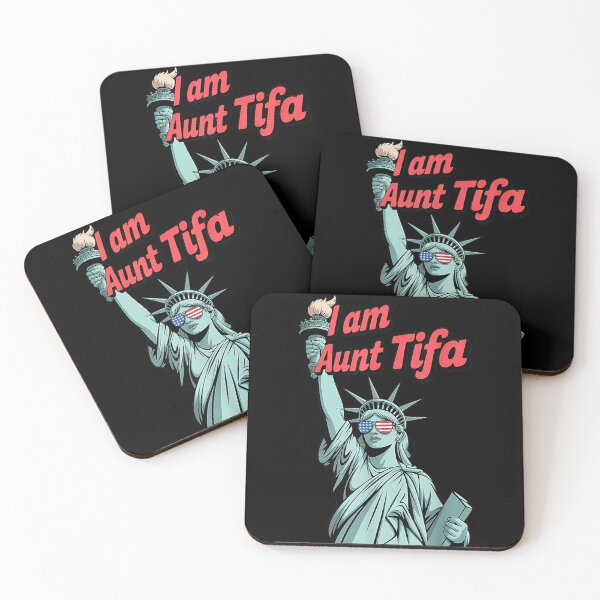 Item preview, I am Aunt Tifa Freedom American Flag Meme designed and sold by BASKF.
