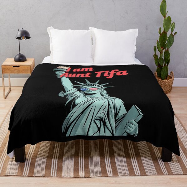 Item preview, I am Aunt Tifa Freedom American Flag Meme designed and sold by BASKF.