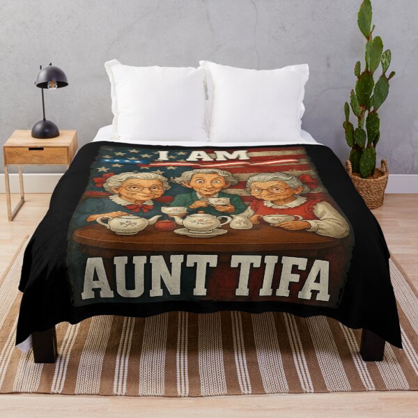 Item preview, I am Aunt Tifa American Flag Meme designed and sold by BASKF.