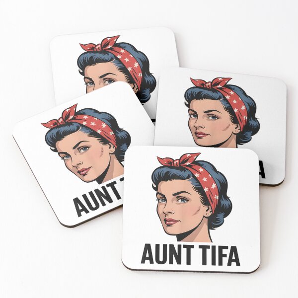 Item preview, Aunt Tifa American Flag Meme designed and sold by BASKF.
