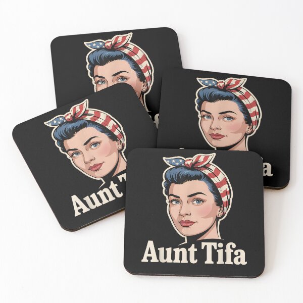 Item preview, Aunt Tifa American Flag Meme designed and sold by BASKF.