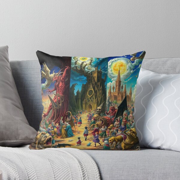 Item preview, Depiction of Hell illustration designed and sold by Vintage Designs +.