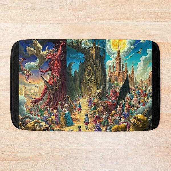 Item preview, Depiction of Hell illustration designed and sold by Vintage Designs +.