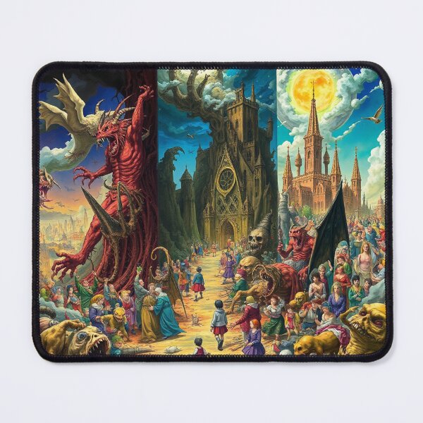 Item preview, Depiction of Hell illustration designed and sold by Vintage Designs +.