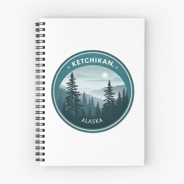 Item preview, Ketchikan Alaska Rainforest – Misty Forest Silhouette Nature Art designed and sold by VividOrganica.