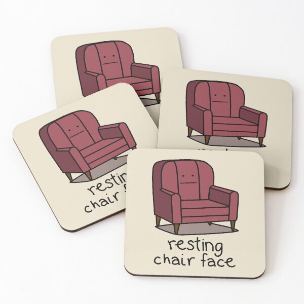 Item preview, Funny Resting Chair Face designed and sold by ellenhenry.