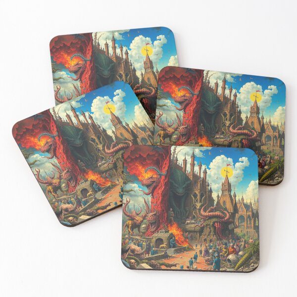 Item preview, Depiction of Hell illustration designed and sold by Vintage Designs +.