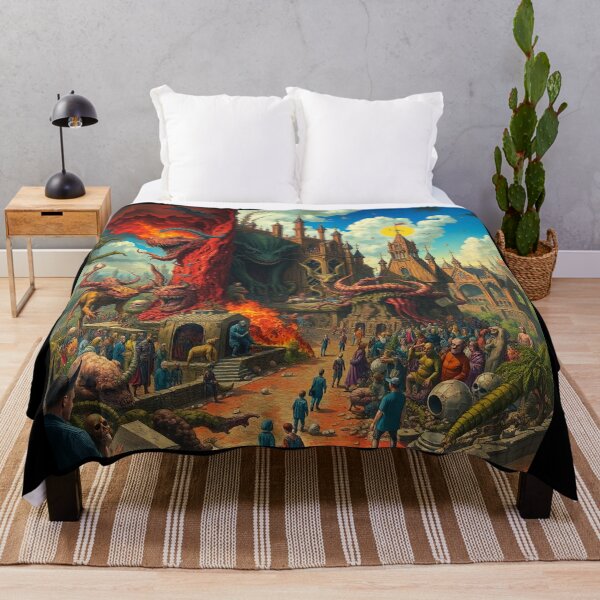 Item preview, Depiction of Hell illustration designed and sold by Vintage Designs +.