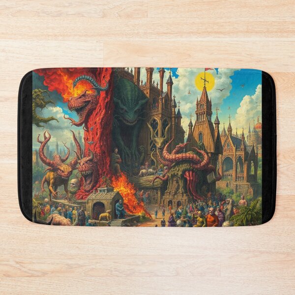 Item preview, Depiction of Hell illustration designed and sold by Vintage Designs +.