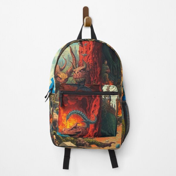Item preview, Depiction of Hell illustration designed and sold by Vintage Designs +.