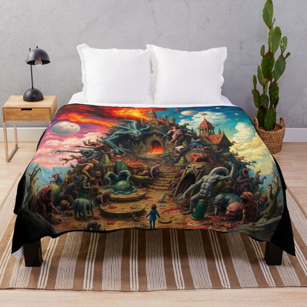 Item preview, Depiction of Hell illustration designed and sold by Vintage Designs +.