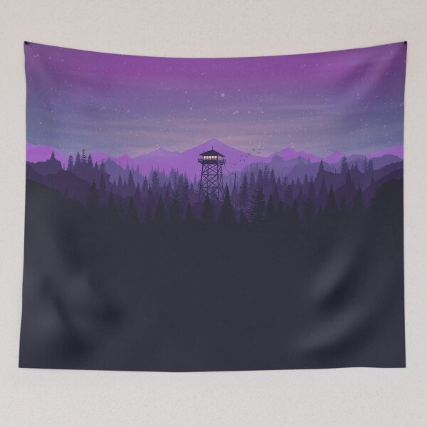 Item preview, Firewatch Nighttime Art Design - 4k designed and sold by Colxbat.