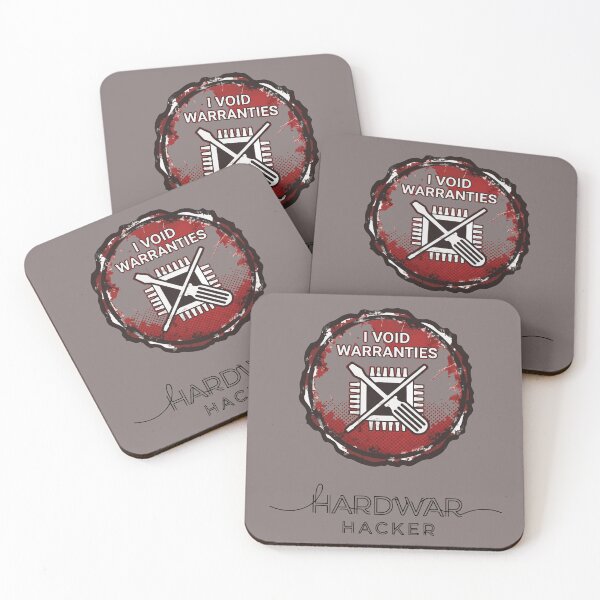 Item preview, I Void Warranties — Hardware Hacker Badge for Tech Rebels designed and sold by VenDecoArt.