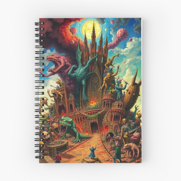 Item preview,  Depiction of Hell illustration designed and sold by Vintage Designs +.