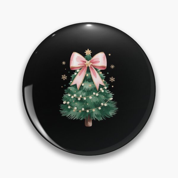Item preview, Coquette Bow Christmas Tree Xmas Holiday Girly designed and sold by DrewLeuschke.