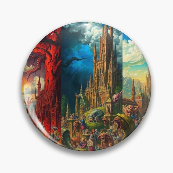 Item preview,  Depiction of Hell illustration designed and sold by Vintage Designs +.