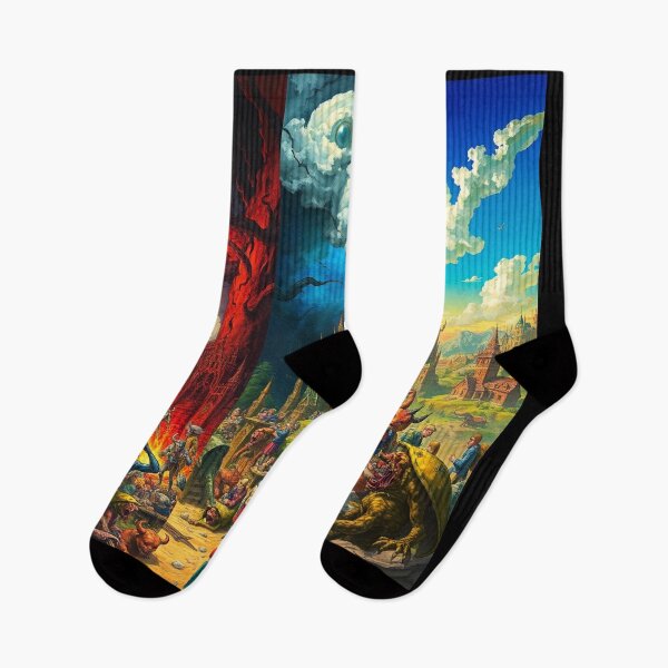 Item preview,  Depiction of Hell illustration designed and sold by Vintage Designs +.