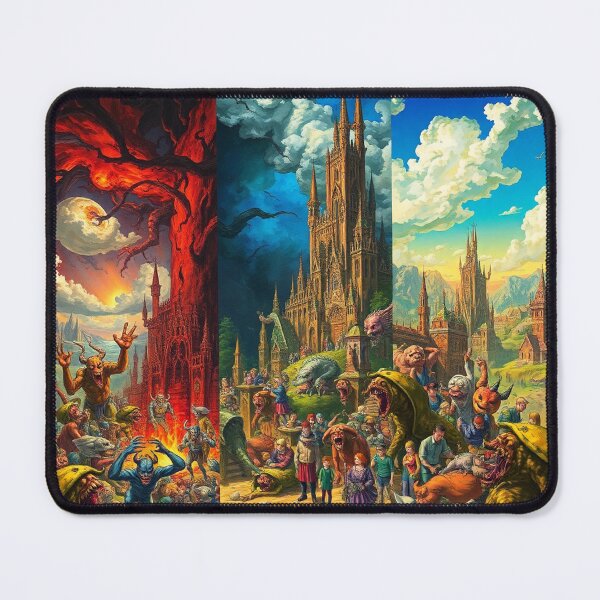 Item preview, Depiction of Hell illustration designed and sold by Vintage Designs +.
