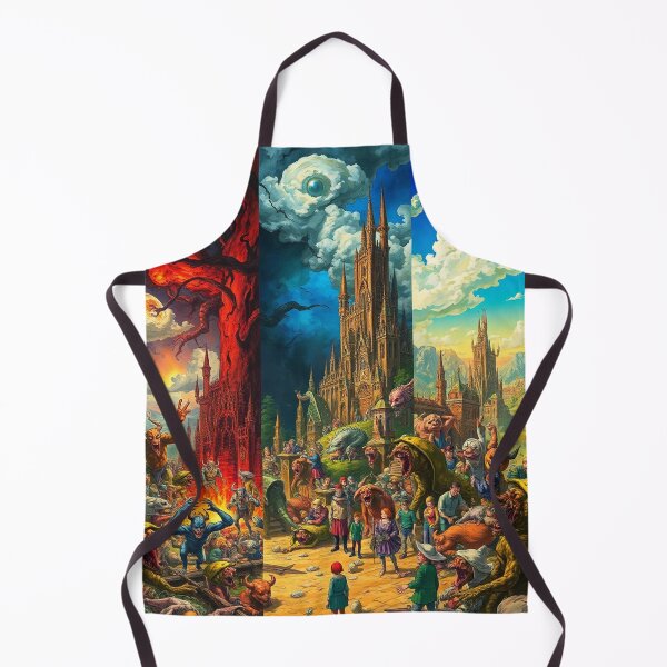 Item preview, Depiction of Hell illustration designed and sold by Vintage Designs +.