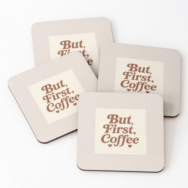 Item preview, But First, Coffee – Retro Aesthetic Quote Design designed and sold by AngelVibess.