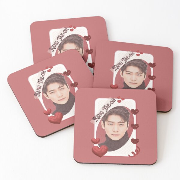 Item preview, Kang Tae-oh (강태오) Korean Actor Kdrama Card Red Aesthetic Collage Design designed and sold by AJUNICE STUDIO.