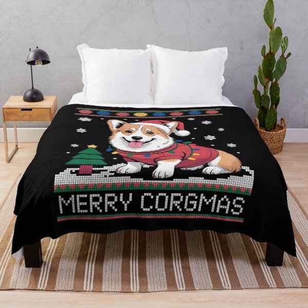 Item preview, Corgi Dog Merry Corgmas Santa Corgi Ugly Christmas designed and sold by FranzFriesen.