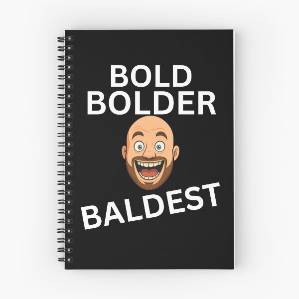 Item preview, Funny Bald Man Bold, Bolder, Baldest Design, great birthday gift or Christmas gift for hairless hero! designed and sold by AlphaBetulia.