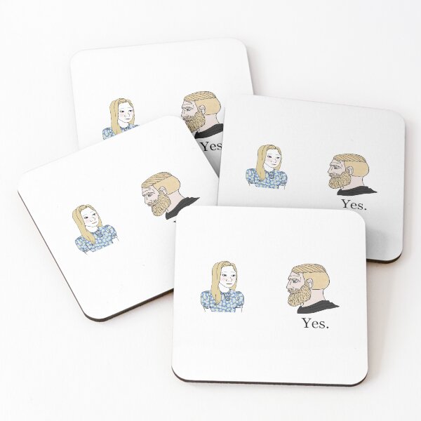 Item preview, Trad Girl and Chad Meme Yes designed and sold by CyberRex.
