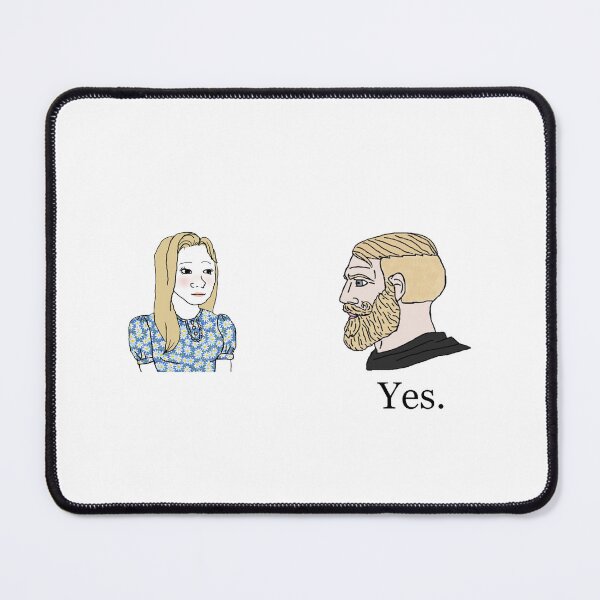 Item preview, Trad Girl and Chad Meme Yes designed and sold by CyberRex.