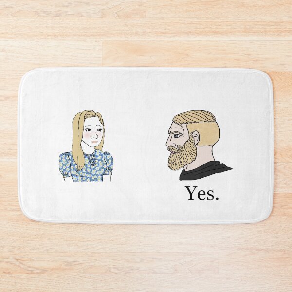 Item preview, Trad Girl and Chad Meme Yes designed and sold by CyberRex.