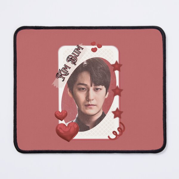 Item preview, Kim Bum (김범) Korean Actor Kdrama Card Red Aesthetic Collage Design designed and sold by AJUNICE STUDIO.