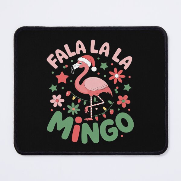 Item preview, Christmas Pink Flamingo Fa La La La Mingo designed and sold by AmparoBoyle.