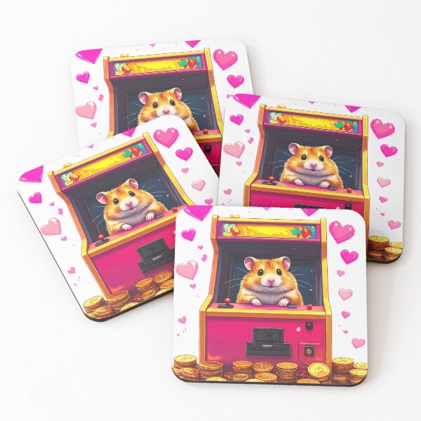 Item preview, Adorable Hamster Winning Big at the Arcade Game designed and sold by takeng07.