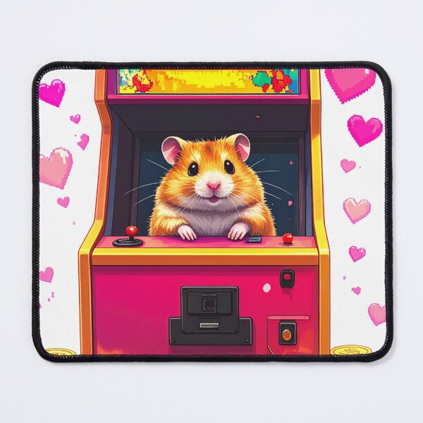 Item preview, Adorable Hamster Winning Big at the Arcade Game designed and sold by takeng07.