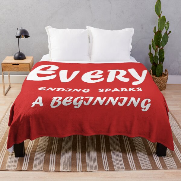 Item preview, Every Ending Sparks a Beginning – Hopeful Inspirational Quote Design designed and sold by ArtNestVerse.