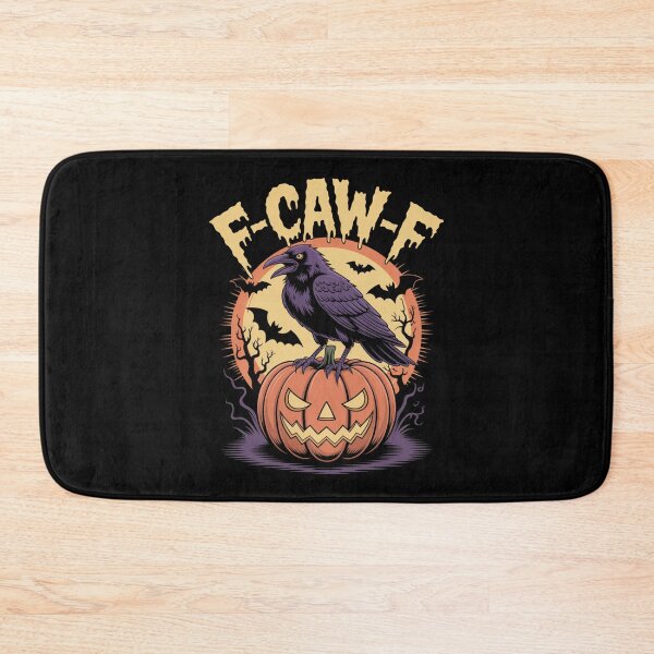 Item preview, F-CAW-F Camiseta de calabaza y cuervo espeluznante de Halloween - Noche de luna y murciélago designed and sold by DarylWelsh2024.