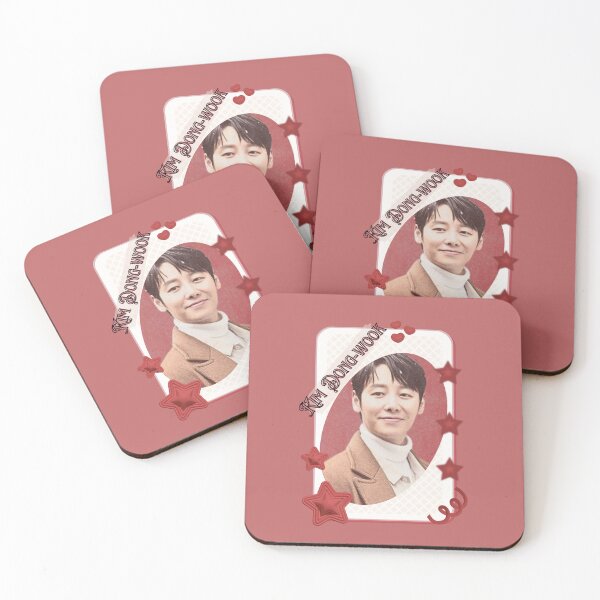 Item preview, Kim Dong-wook (김동욱) Korean Actor Kdrama Card Red Aesthetic Collage Design designed and sold by AJUNICE STUDIO.