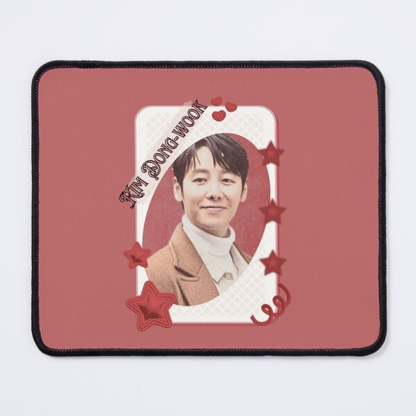Item preview, Kim Dong-wook (김동욱) Korean Actor Kdrama Card Red Aesthetic Collage Design designed and sold by AJUNICE STUDIO.