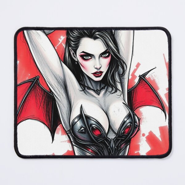 Item preview, Sexy Vampire demon fantasy punk horror Girl illustration designed and sold by Vintage Designs +.