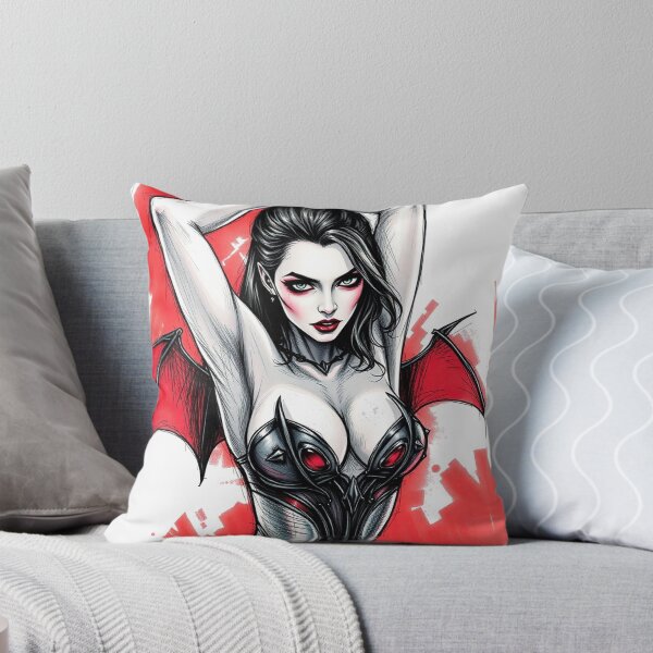 Item preview,  Sexy Vampire demon fantasy punk horror Girl illustration designed and sold by Vintage Designs +.