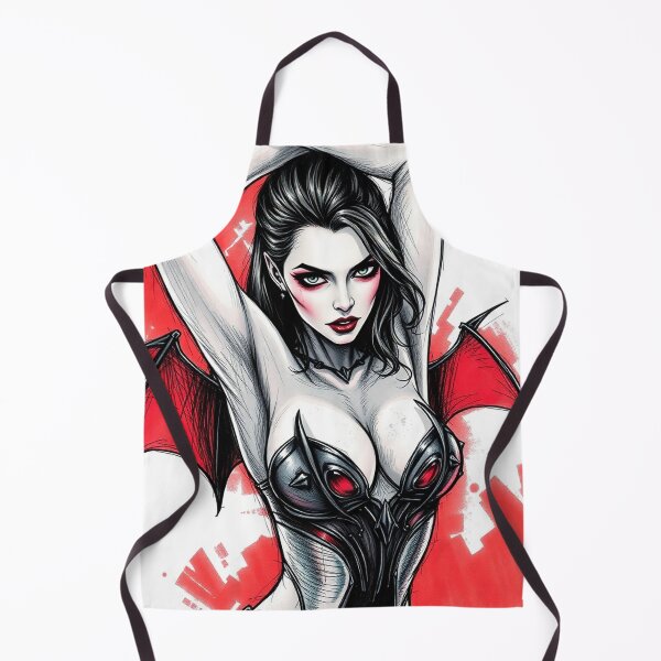 Item preview,  Sexy Vampire demon fantasy punk horror Girl illustration designed and sold by Vintage Designs +.