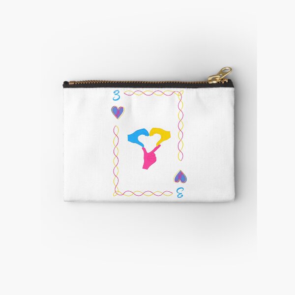 Item preview, 3 of Hearts, pansexual colors designed and sold by EBParsley.