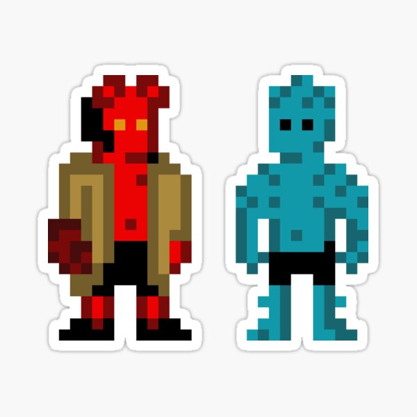 Hellboy and Abe Sticker