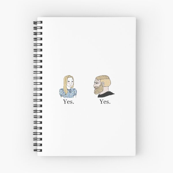 Item preview, Trad Girl Yes and Chad Meme Yes designed and sold by CyberRex.