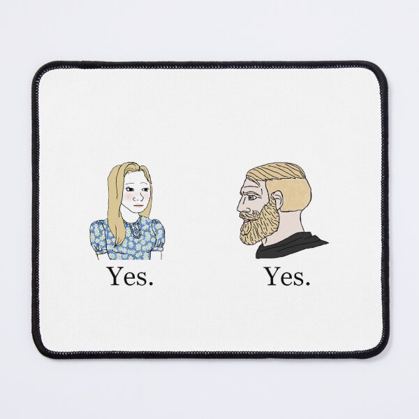 Item preview, Trad Girl Yes and Chad Meme Yes designed and sold by CyberRex.