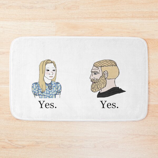 Item preview, Trad Girl Yes and Chad Meme Yes designed and sold by CyberRex.