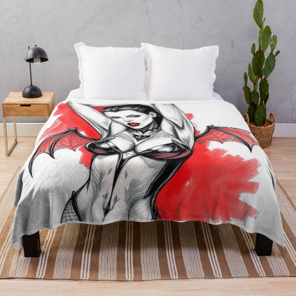 Item preview, Sexy Vampire demon fantasy punk horror Girl illustration designed and sold by Vintage Designs +.