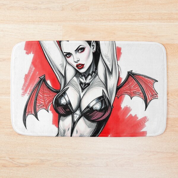 Item preview, Sexy Vampire demon fantasy punk horror Girl illustration designed and sold by Vintage Designs +.